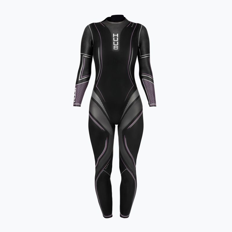 Pianka triathlonowa damska HUUB Aura 2 3:3 mm black/purple