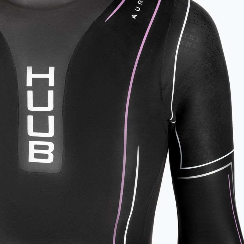 Pianka triathlonowa damska HUUB Aura 2 3:3 mm black/purple 4