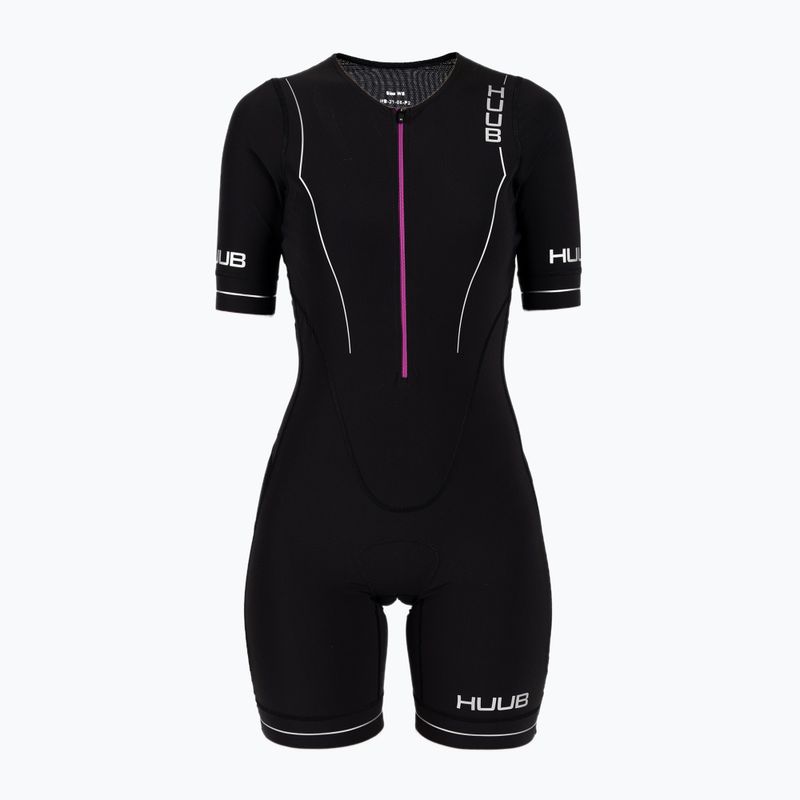 Kombinezon triathlonowy damski HUUB Aura Long Course Tri Suit black/purple