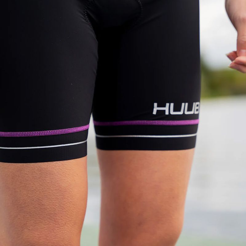 Spodenki triathlonowe damskie HUUB Aura Tri Short black/purple 7