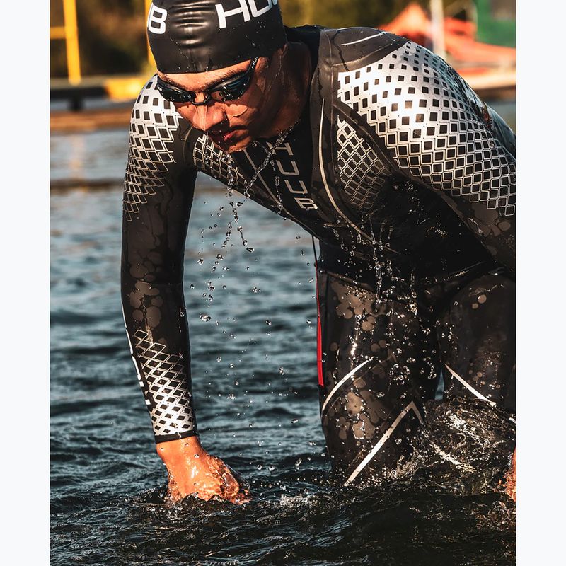 Pianka triathlonowa męska HUUB Lurz Open Water black/red/white 7