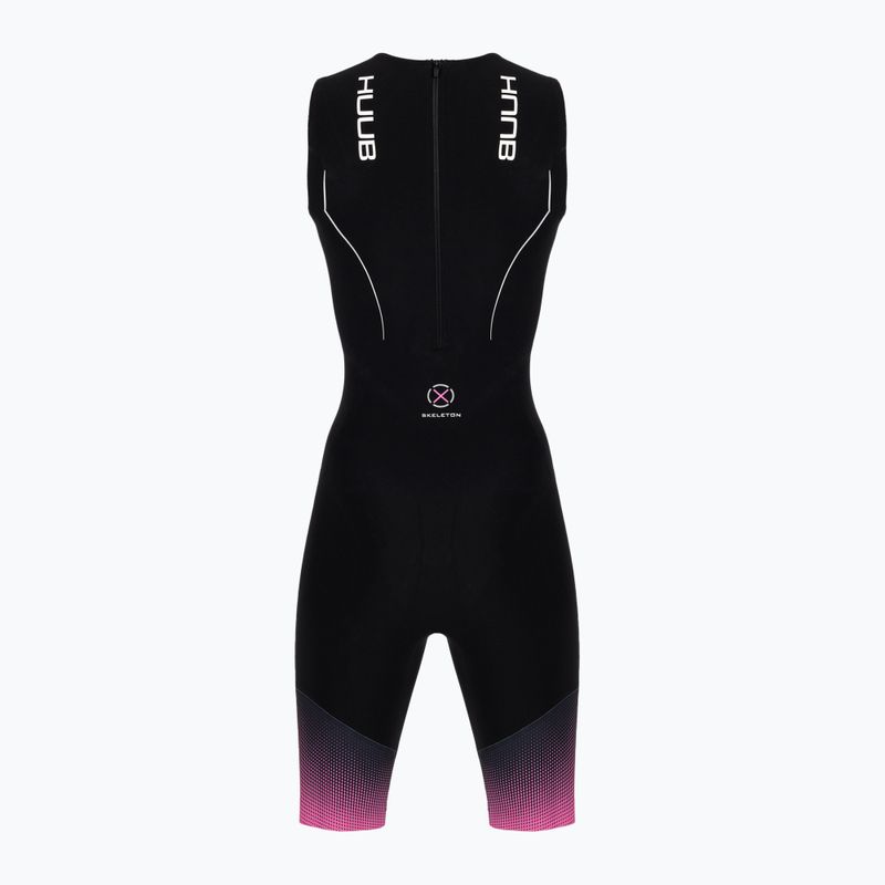 Kombinezon triathlonowy damski HUUB Aura Swimskin black/purple 2