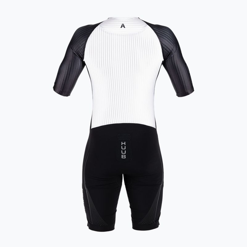 Kombinezon triathlonowy męski HUUB Anemoi Aero + Bonded black/white 2