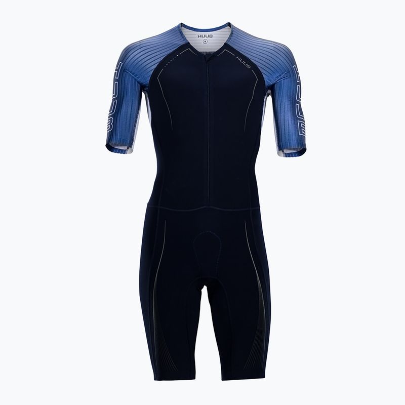 Kombinezon triathlonowy męski HUUB Anemoi Aero + Flatlock black/aqua 8
