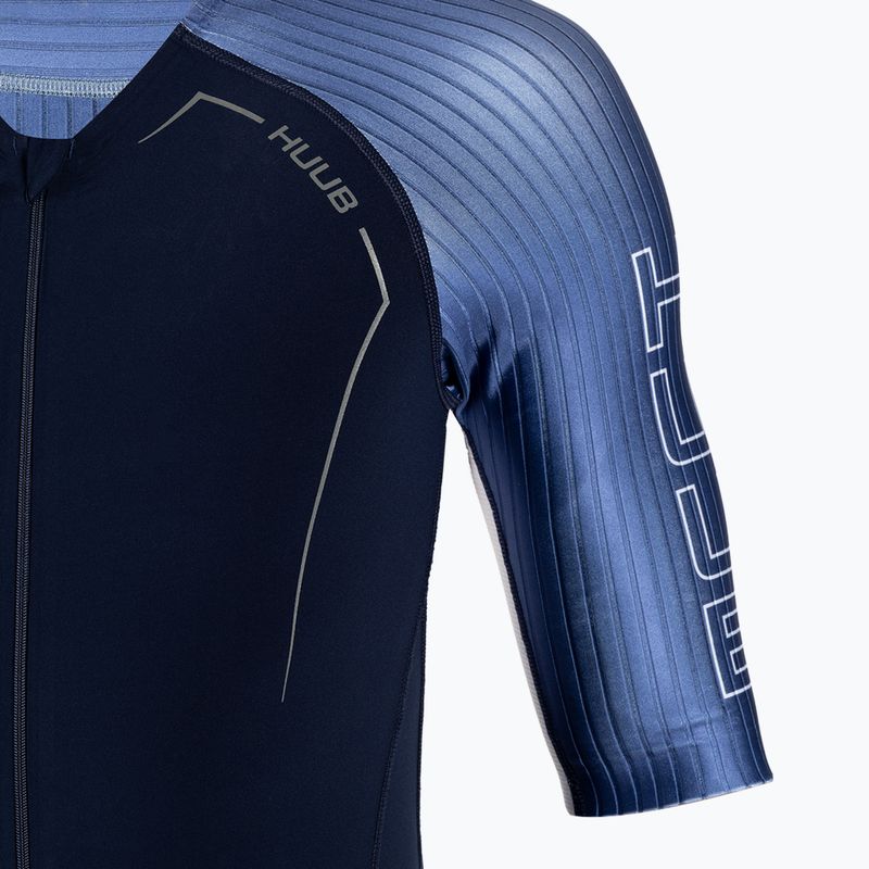 Kombinezon triathlonowy męski HUUB Anemoi Aero + Flatlock black/aqua 3