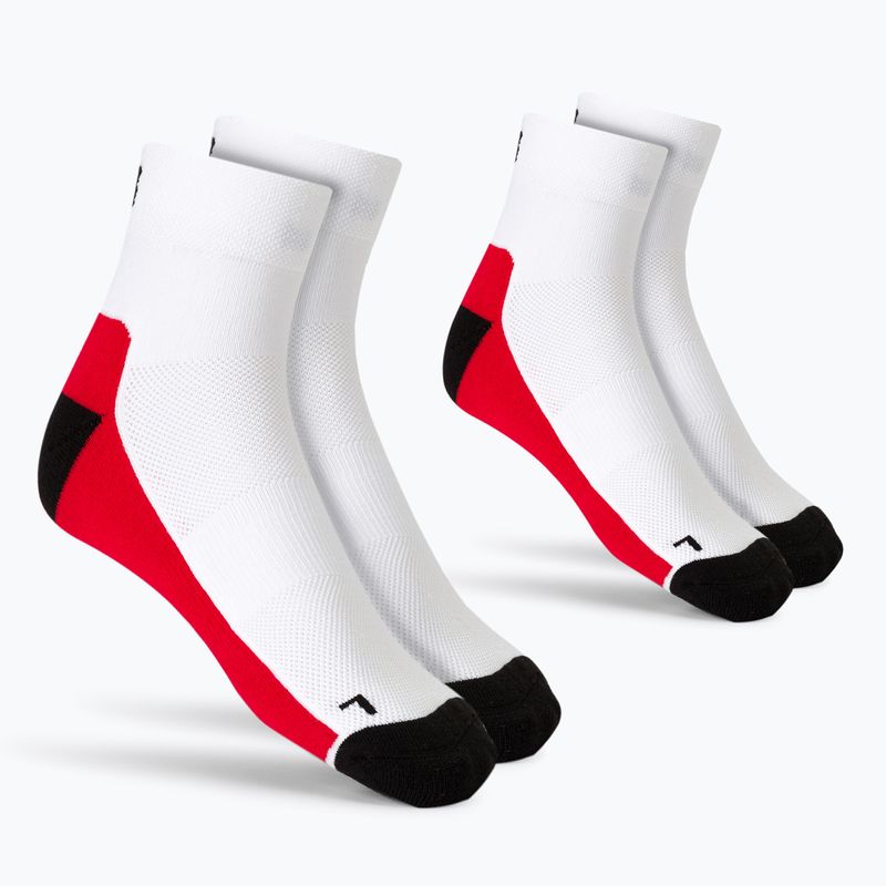 Skarpety HUUB Running Sock 2 pary white/red/grey