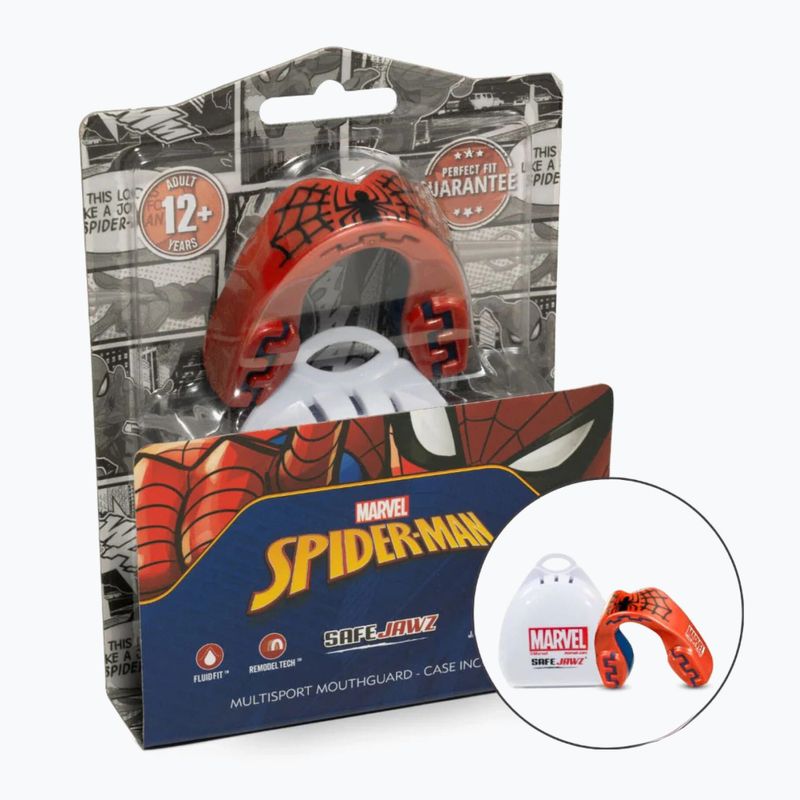 Ochraniacz szczęki dziecięcy SAFEJAWZ Marvel Spider Man czerwony 2