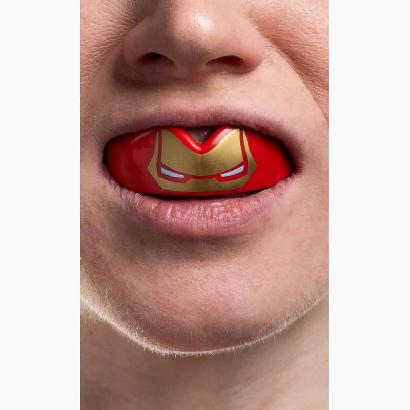Ochraniacz szczęki dziecięcy SAFEJAWZ Marvel Iron Man czerwony 3
