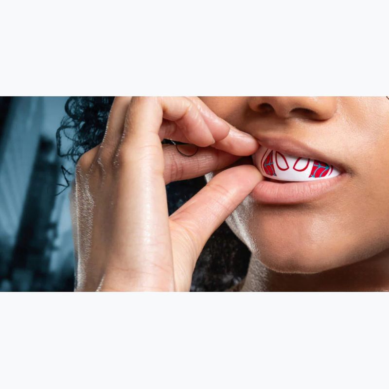 Ochraniacz szczęki SAFEJAWZ Marvel Spider Gwen biały 4