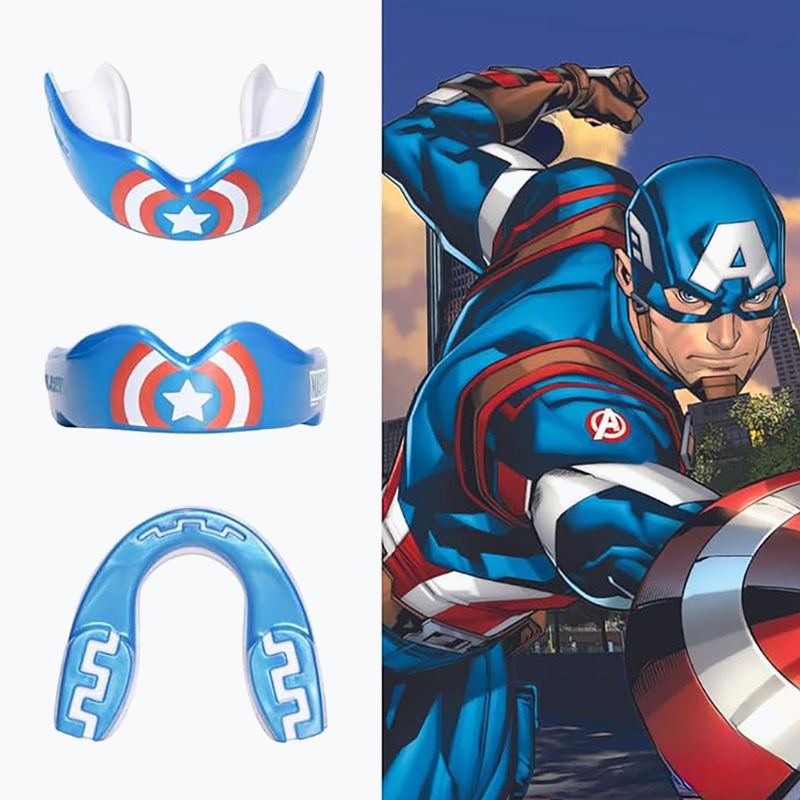 Ochraniacz szczęki SAFEJAWZ Marvel Captain America niebieski 2