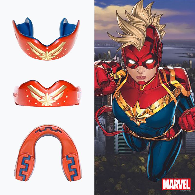 Ochraniacz szczęki SAFEJAWZ Marvel Captain Marvel czerwony 3
