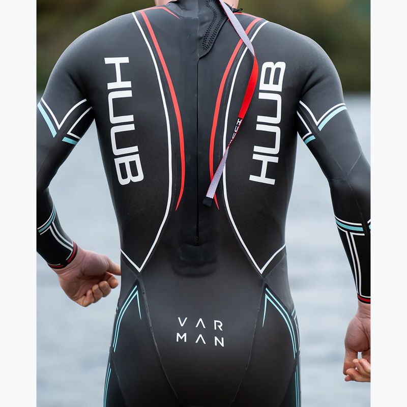 Pianka triathlonowa męska HUUB Varman Glacier blue/red 12