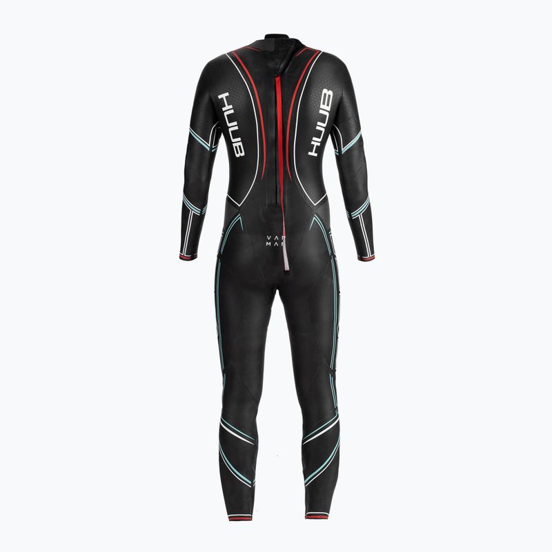 Pianka triathlonowa męska HUUB Varman Glacier 3:5 mm blue/red 2