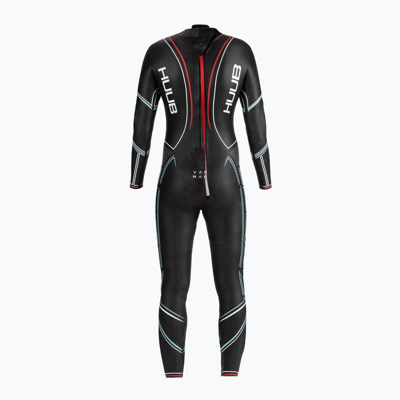 Pianka triathlonowa męska HUUB Varman Glacier blue/red 2