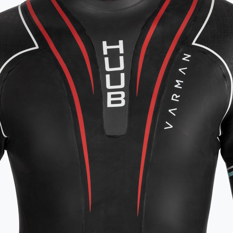 Pianka triathlonowa męska HUUB Varman Glacier 3:5 mm blue/red 4