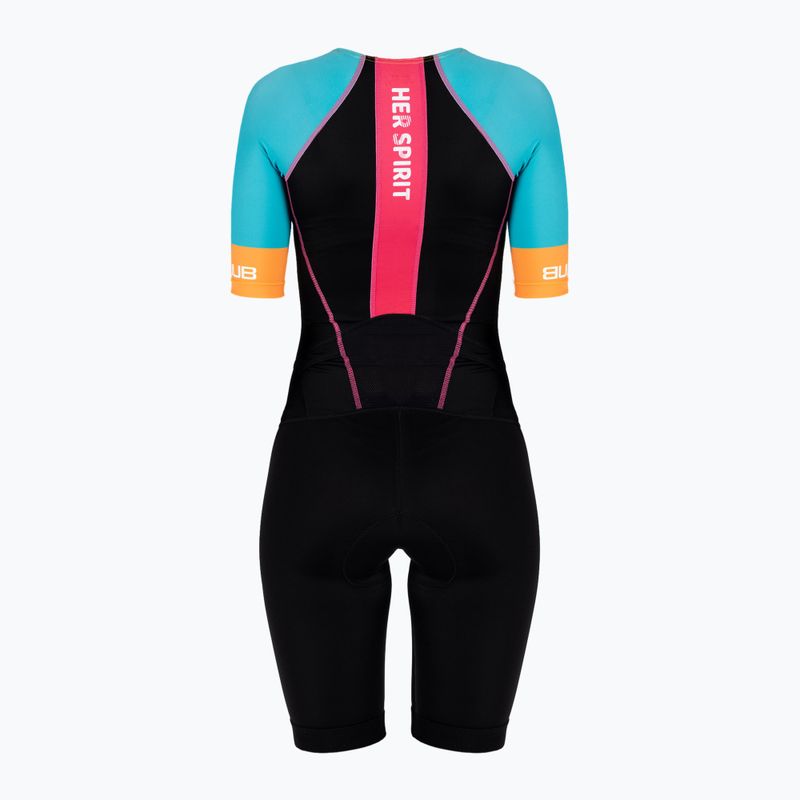 Kombinezon triathlonowy damski HUUB Her Spirit Long Course Suit black/multi 2