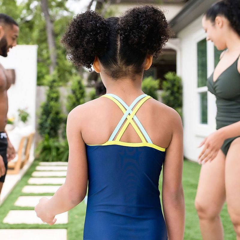 Strój pływacki jednoczęściowy dziecięcy Splash About Essential Sports lime 5