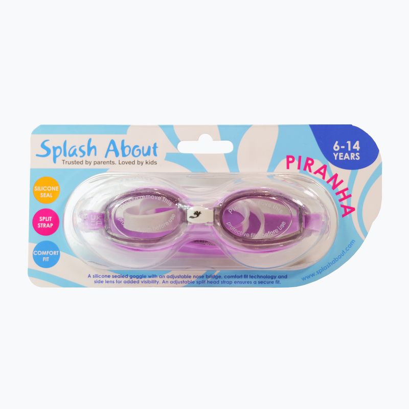 Okulary do pływania dziecięce Splash About Piranha lavander 6