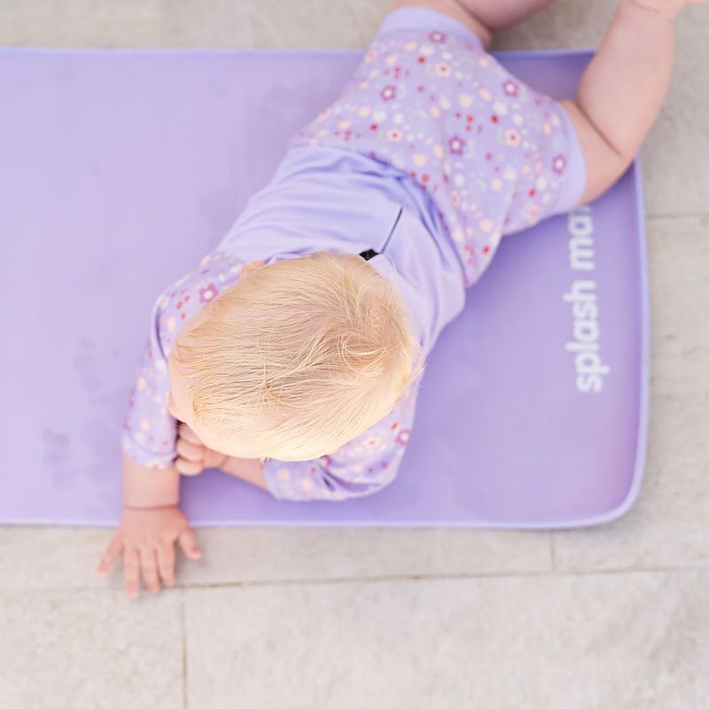 Kombinezon UPF 50+ dziecięcy z pieluszką Splash About Happy Nappy lilac sprnig 5