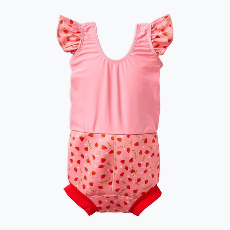 Strój kąpielowy jednoczęściowy dziecięcy z pieluszką Splash About Happy Nappy strawberry field 2
