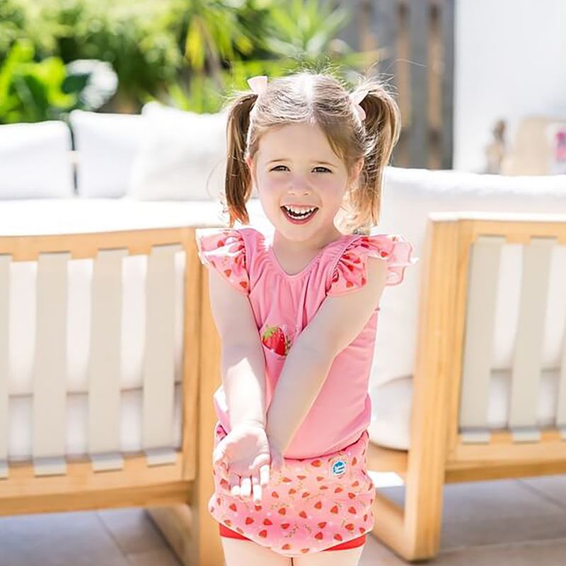 Strój kąpielowy jednoczęściowy dziecięcy z pieluszką Splash About Happy Nappy strawberry field 9