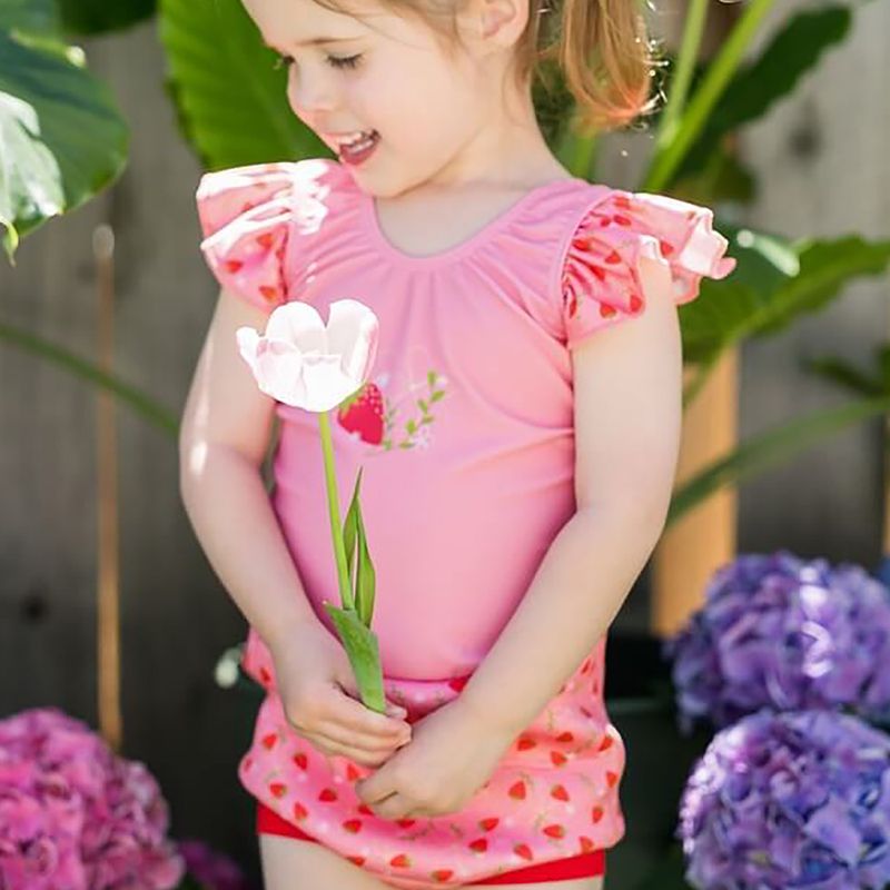 Strój kąpielowy jednoczęściowy dziecięcy z pieluszką Splash About Happy Nappy strawberry field 10