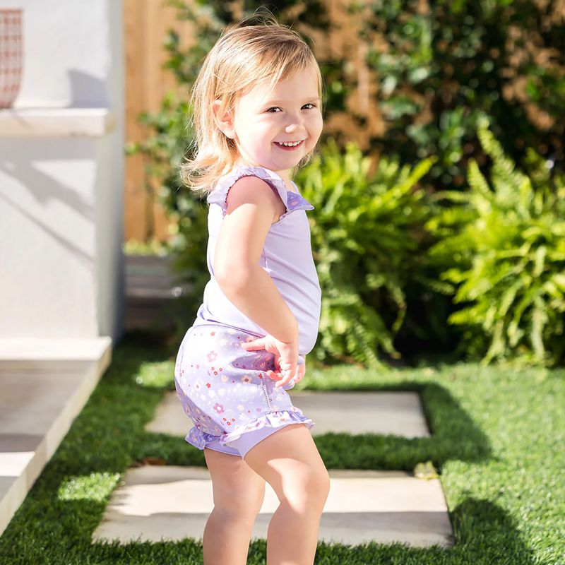 Strój kąpielowy jednoczęściowy dziecięcy z pieluszką Splash About Happy Nappy Frills strawberry field 5