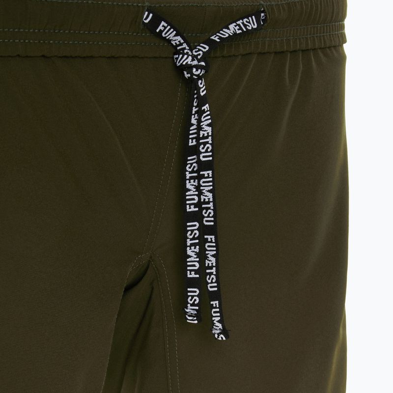 Spodenki treningowe męskie FUMETSU Origins Dual Layer khaki 5