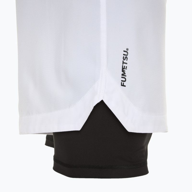 Spodenki treningowe męskie FUMETSU Origins Dual Layer white 4