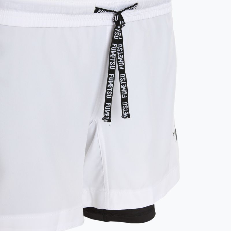 Spodenki treningowe męskie FUMETSU Origins Dual Layer white 5