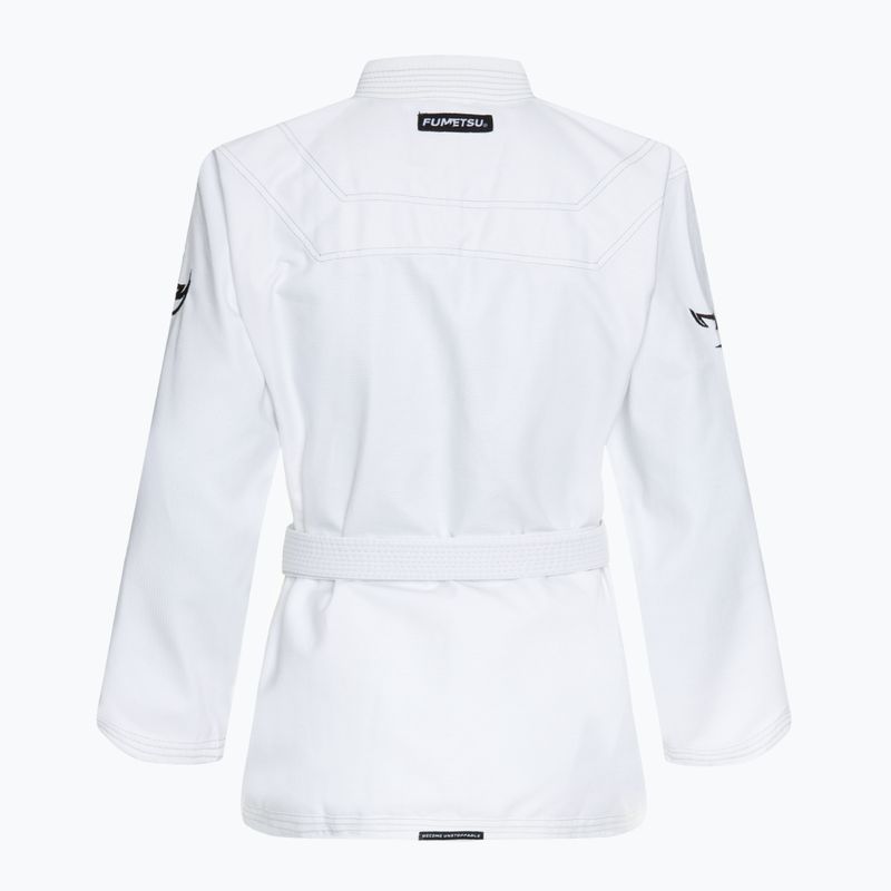 GI do brazylijskiego jiu-jitsu FUMETSU Ghost V-Lite BJJ white/ black 3