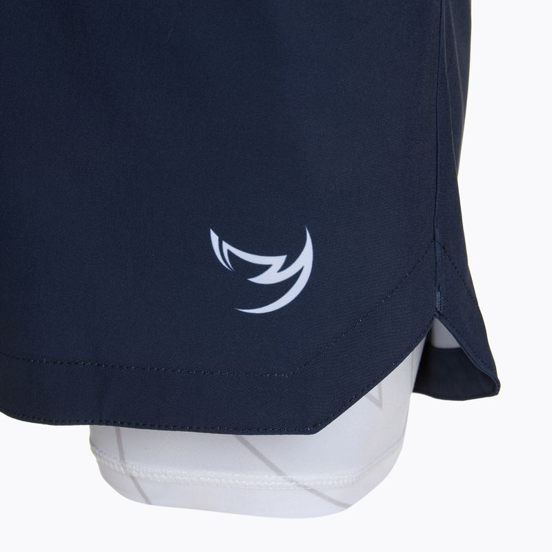 Spodenki treningowe męskie FUMETSU Icon Dual Layer Training navy/ white 3