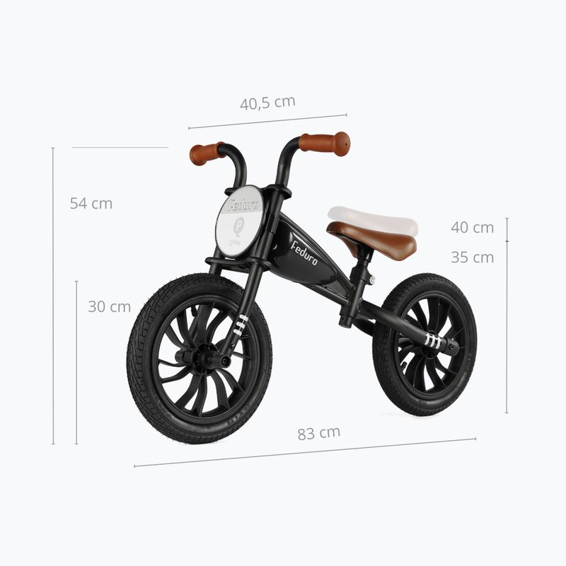 Rowerek biegowy Qplay Feduro black 2