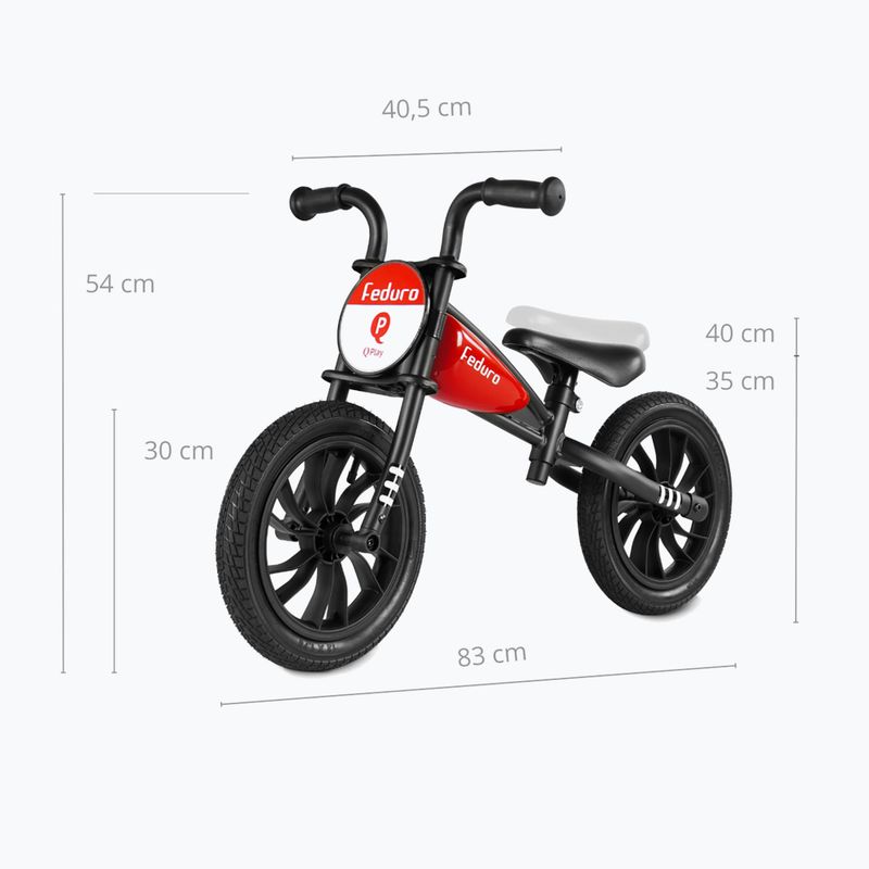 Rowerek biegowy Qplay Feduro red 2