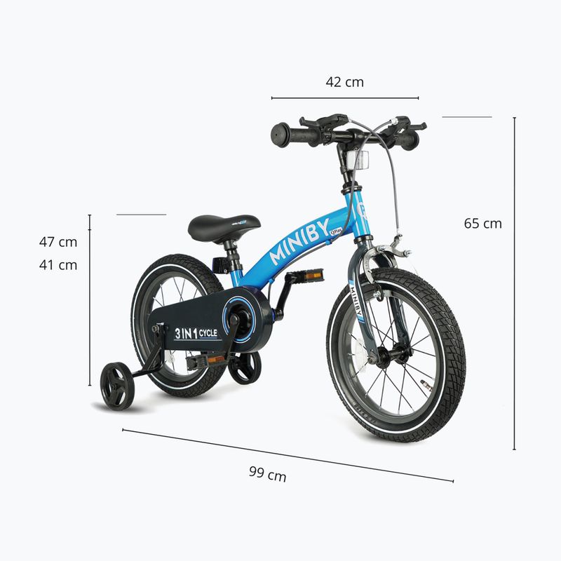 Rower dziecięcy Qplay Miniby 3in1 blue 6