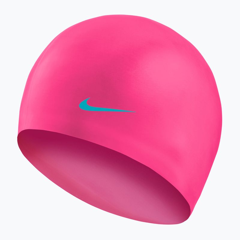 Czepek pływacki dziecięcy Nike Solid Silicone pink spell 2