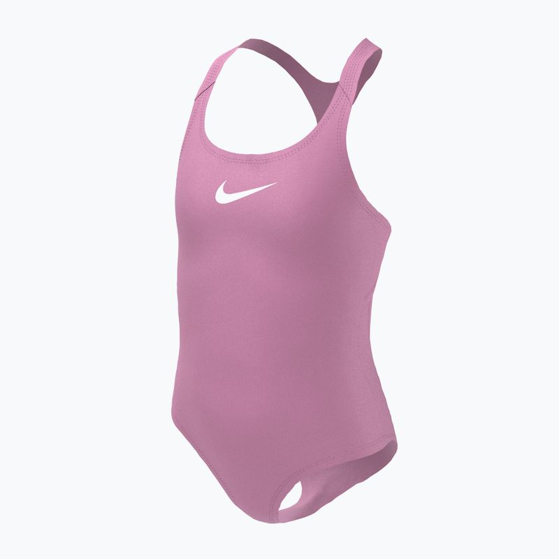 Strój pływacki jednoczęściowy dziecięcy Nike Essential Racerback pink spell 4