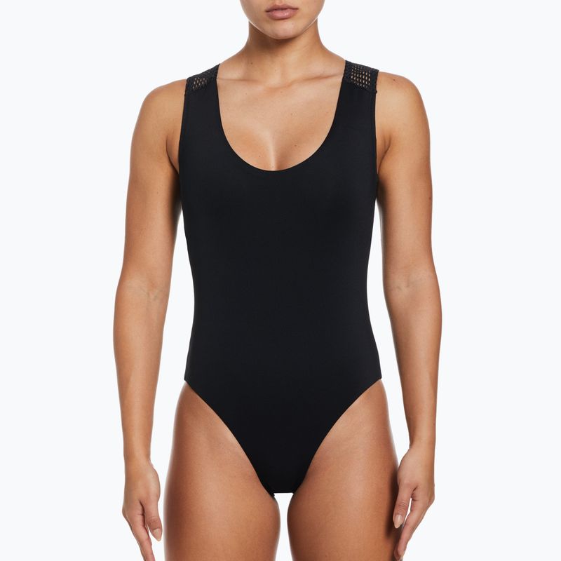 Strój pływacki jednoczęściowy damski Nike Wild Keyhole black 5
