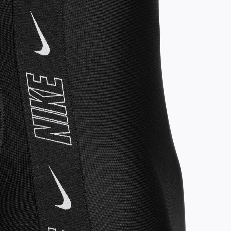 Strój pływacki jednoczęściowy damski Nike Logo Tape Fastback black 3