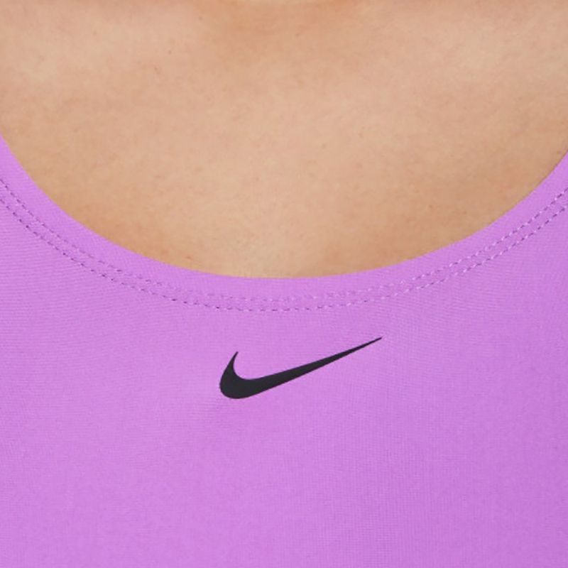 Strój pływacki jednoczęściowy damski Nike Logo Tape Fastback fuchsia dream 8