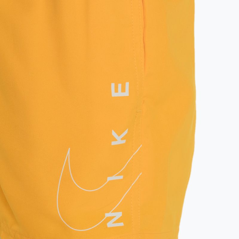 Szorty kąpielowe dziecięce Nike Split Logo 4" Volley laser orange 3