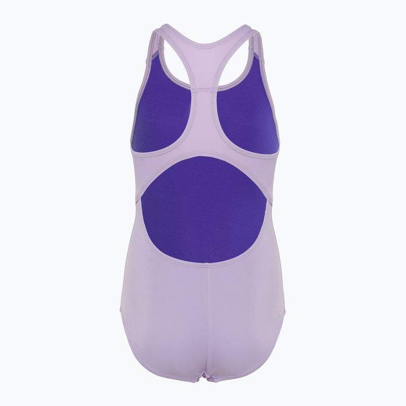 Strój pływacki jednoczęściowy dziecięcy Nike Essential Racerback lilac bloom 2