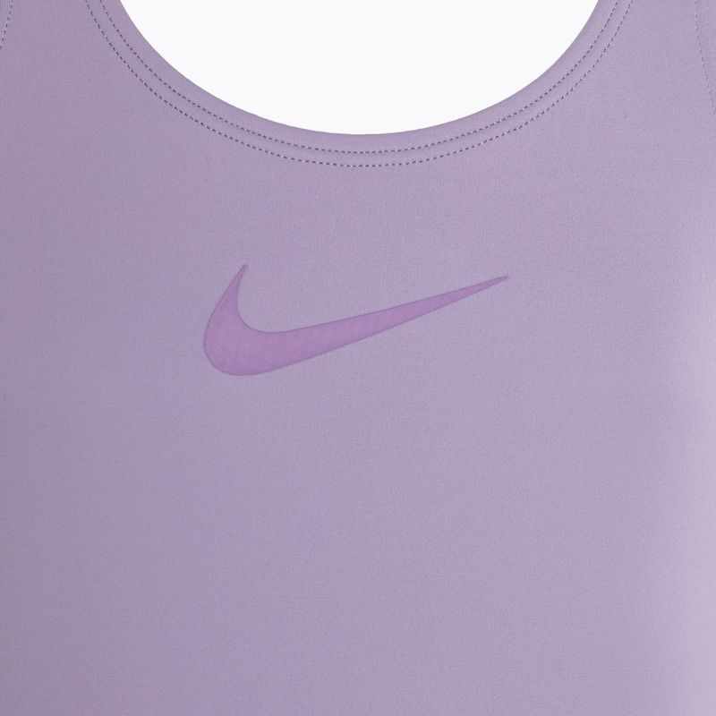 Strój pływacki jednoczęściowy dziecięcy Nike Essential Racerback lilac bloom 3