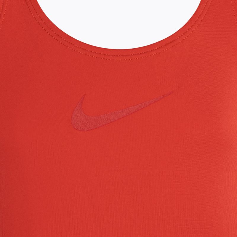 Strój pływacki jednoczęściowy dziecięcy Nike Essential Racerback light crimson 3