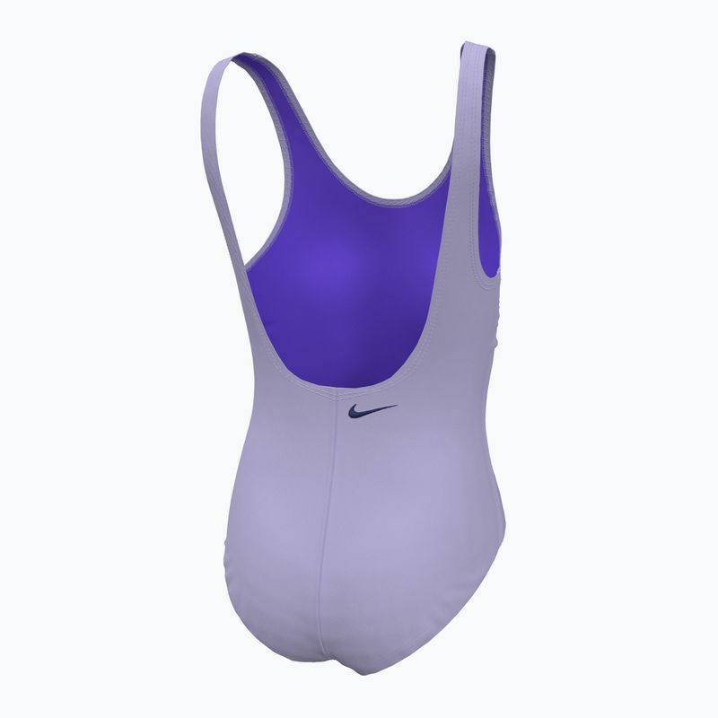 Strój pływacki jednoczęściowy dziecięcy Nike Multi Logo U-Back lilac bloom 6