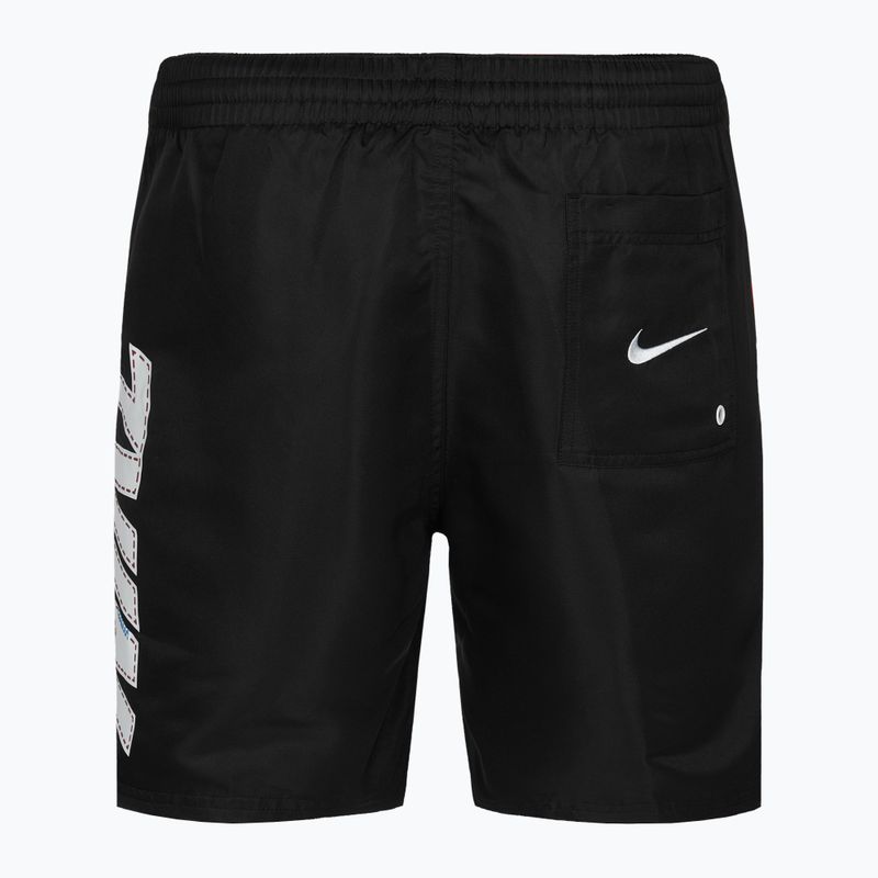 Szorty kąpielowe męskie Nike Big Block 7" Volley black 2