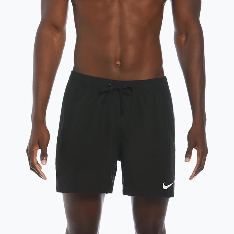 Szorty kąpielowe męskie Nike Logo Tape 5" Volley black 5
