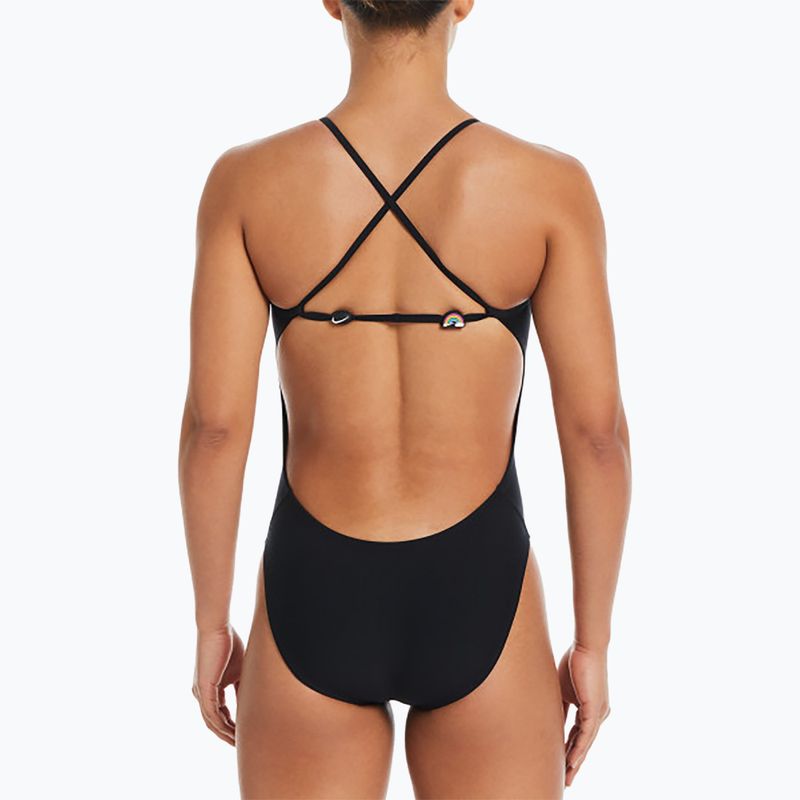 Strój pływacki jednoczęściowy damski Nike Hydrastrong Adjustable Crossback black 8