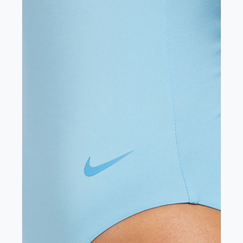 Strój pływacki jednoczęściowy damski Nike Sneakerkini 2.0 Croccback aquarius blue/scuba blue 5