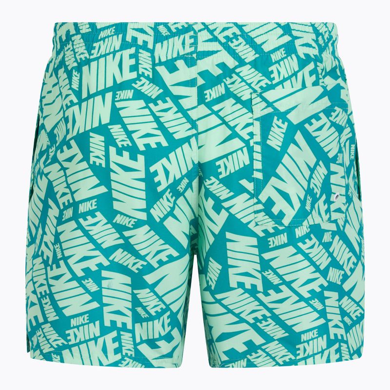 Szorty kąpielowe męskie Nike Tossed 5" Volley vapor green 2